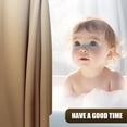 thumbnail image 3 of Buganda Beige Ombre Shower Curtain, Waterproof & Mildew Resistant Bathroom Curtain, Heavy Duty with 12 Hooks, 72x72 Inches, 3 of 9