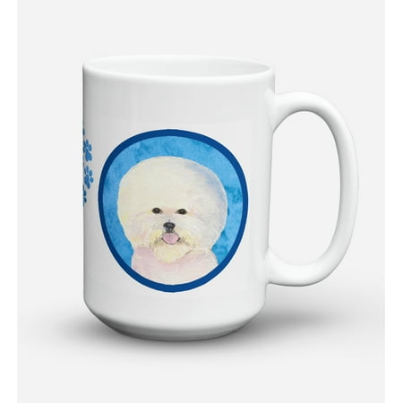 Bichon Frise Dishwasher Safe Microwavable Ceramic Coffee Mug 15 ounce SS4802