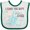 White and Green, variant on Inktastic I Have the Best Mom Ever with Blue Flowers Boys or Girls Baby Bib