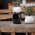 thumbnail image 2 of Cenicero de cerámica con forma de gato, bonito y creativo, para interiores y exteriores, para uso doméstico, porche, patio y balcón, 2 of 6