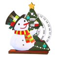thumbnail image 4 of KLKCMS Calendrier de l'Avent en Bois de Noël pour Enfants, Famille, Amis Décoration de Table Bonhomme de Neige, 4 of 9