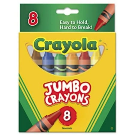 Premium Quality Jumbo Crayon - Crayola Jumbo Crayons 8 Count, 2 Pack