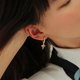 thumbnail image 3 of Silver Hoop Earring For Women Star Cross Dangle Earring For Women Tiny Star------Product code 71095, 3 of 5
