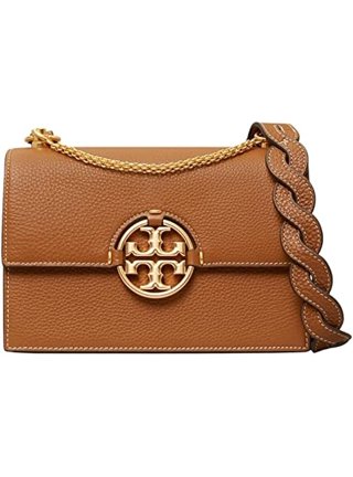 Tory Burch Hb Kira Chevron Small Flap Shoulder Bag Black OS 