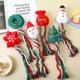 thumbnail image 2 of 1 pieza de juguete de peluche con diseño navideño para limpiar los dientes, cuerda con nudo, juguete para mascotas, juguete masticable duradero para perros y gatos, suministro para limpiar los, 2 of 7
