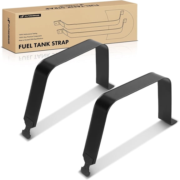 A-Premium Fuel Tank Straps Compatible with Chevrolet Silverado 1500 1999-2019 GMC Sierra 1500 1999-2019 Sierra 2500 2500 HD Classic 2007 (Exclude 26 Gallon Tank)