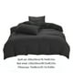 thumbnail image 3 of Juegos de colcha y cubrecama para todas las estaciones: juego de cama de 4 piezas, sábanas lavables de color liso, funda nórdica y fundas de almohada, sábanas de algodón lavado., 3 of 9