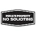 thumbnail image 3 of Panneau « Private Property No Soliciting » (Noir) - Petit, 3 of 3
