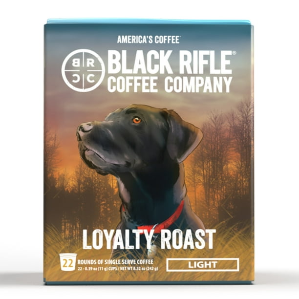 Black Rifle Coffee Loyalty Roast SingleServe Pods, Light Roast, 22 Ct