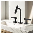 thumbnail image 4 of Two Handles Widespread 8 inch Bathroom Faucet Matte Black 3 Pieces Basin Faucets Lavatory Sink Faucet, 4 of 8