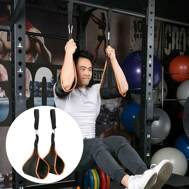 Soidarity 2 piezas de ganchos de correa de suspension para el hogar para adultos barra Horizontal cinturon colgante para musculos Gimnasios en casa Naranja Bodega Aurrera en linea
