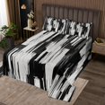 thumbnail image 2 of Erosebridal Chic Abstract Coverlet Set Twin, Modern Watercolor Bedding Set, Minimalst Decor 2pcs, 2 of 5