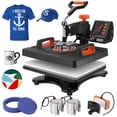 thumbnail image 1 of 12x15 Inch 6-in-1 Heat Press Machine, 360° Swing Away Multifunction Sublimation Press for T-Shirts, Mugs, Hats, Plates - Digital Control with 6 Press Attachments for Custom Apparel Business, 1 of 8