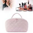 thumbnail image 2 of Organizador de maquillaje para mujer: uno de los más vendidos, se abre completamente, se despliega en plano, acolchado y con compartimentos para artículos de aseo y brochas, gran capacidad, 2 of 2