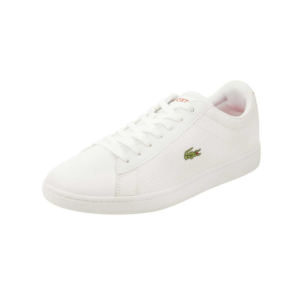 Lacoste - Lacoste Mens Carnaby EVO NTE Sneakers in White/Red - Walmart ...