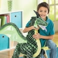 Melissa & Doug Jumbo Lifelike Plush Winged Dragon, Huge Kids Toy (36 x