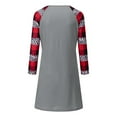 thumbnail image 6 of BLTIBY Christmas Sweatshirt Dress for Women 2024 Xmas Print Winter Fall Round Neck Soft Casual Long Sleeve Fashion Pullover Dresses Outfit with Pockets Trendy Gray M, 6 of 8