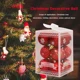 thumbnail image 5 of 2024 12 piezas de bolas de Navidad con purpurina, adornos colgantes para árbol de Navidad, decoración del hogar, adornos para fiestas y bodas, 5 of 5
