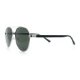 thumbnail image 6 of Mens Antiglare Polarized Lens Iconic Officer Metal Rim Pilots Sunglasses Silver Green - Green, 6 of 7