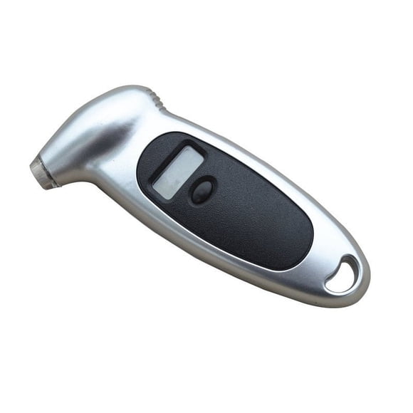 Digital Car Tire Tyre Air Pressure Gauge Meter LCD Display Manometer Barometers Tester for Car Truck Motorcycle Bike Silver