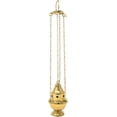 thumbnail image 2 of Needzo Small Brass Censer with Chain, High Polished Hanging Church Thurible, 4 Inches, 2 of 6