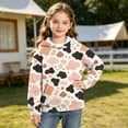 thumbnail image 3 of Qingpeng Boys Girls Cow Print Hoodie Long Sleeve Pullover Sweatshirt with Kangaroo Pocket for Winter, 3 of 6
