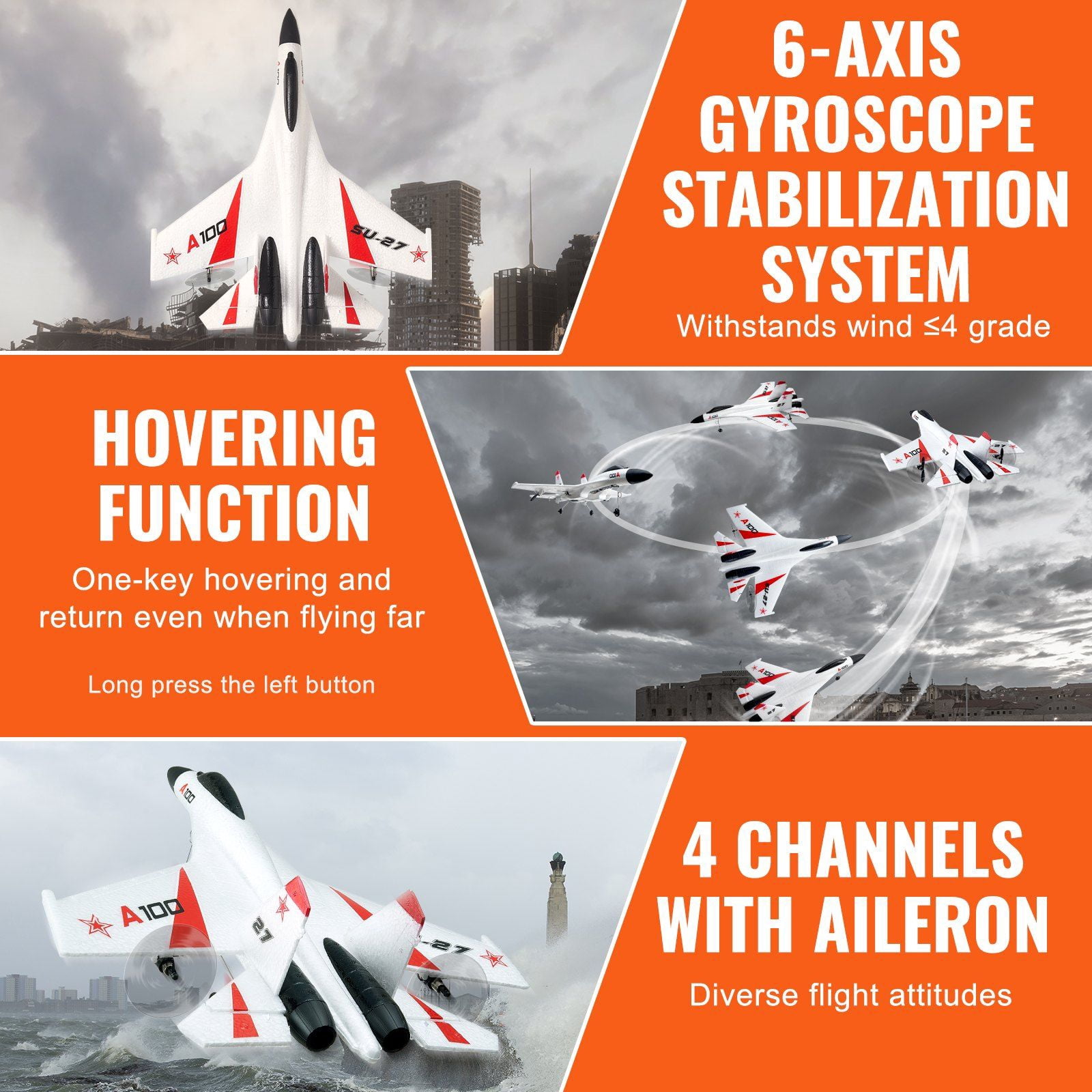 Remote Control Fighter Plane - EPP Foam, 2.4GHz, 3D/6G Mode, Lightweight & Fun