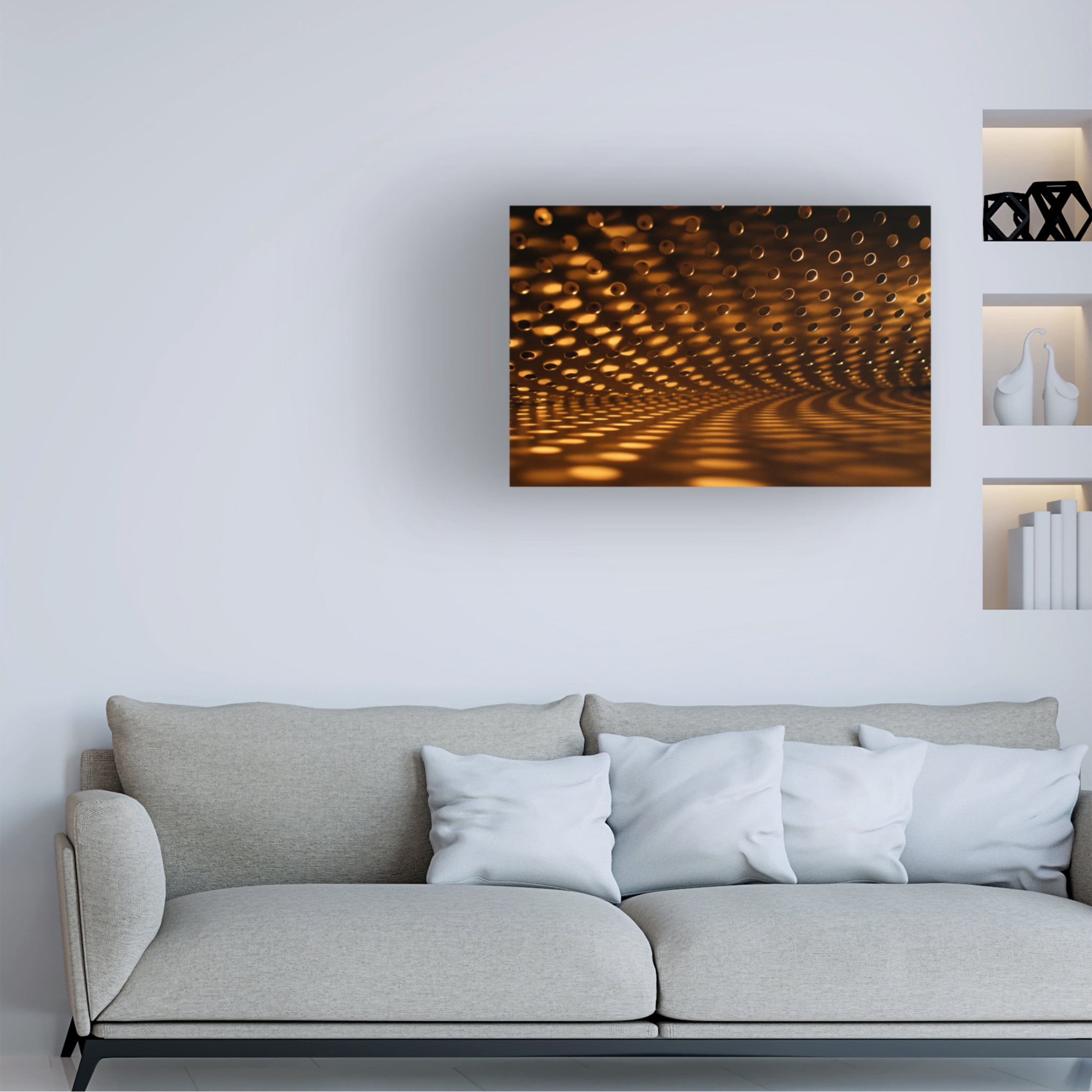 Canvas Wall Art - Cristina Nika 'Lichter' Wall Art for Living Room, Bedroom, or Office D?cor by Trademark Fine Art - 47 x 30 Inches