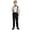 Black, variant on SRZYMJ Boys Suits 3 Pieces Formal Dress Shirt with Bowtie Suspender Pants Boy Gentleman Outfits Set Black 9-10 Years
