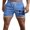 Sky Blue, variant on Shorts Men Casual Men's Rainbow Solid Color Summer Pants Pocket Drawstring Loose Casual Sports Running Straight Beach Shorts Brick Red L