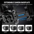 thumbnail image 6 of Neewer PS015 PRO Foldable V-Mount Battery Plate With Arca Quick Release Baseplate, Lightweight DSLR Camera Video Rig, 6 of 8