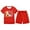 Red, variant on Gaexia Girls Summer Outfits Size 7/8 Solid Color Shorts Outfits Clothes Casual Sport T-Shirt and Shorts Set Clothing Sets Tracksuit Toddler Girls