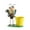 Yellow, variant on WMGHA Mini Metal Flowers Planter with Cute Metal Bee, Garden Ornaments Planter Pot,Metal Cute and Funny Bee Pot Planter, Art Garden Decorative for Outside Lawn Outdoor Fence Decorations