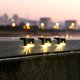 thumbnail image 1 of 4pcs LED lámpara solar al aire libre escalera jardín cerca paso luces de pared (cálido), 1 of 9