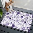 thumbnail image 3 of 2x3 Ft Entryway Area Rug, Purple Flowers Kitchen Rug Runner Washable Floor Mat, Watercolor Farmhouse Botanical Floral Leaf Non Slip Indoor Door Mat Throw Carpet for Bathroom Living Room Bedroom, 3 of 8