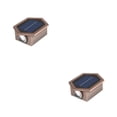 thumbnail image 3 of Toystoory Lámpara de pared LED solar impermeable para exteriores - Fácil instalación Luz fría y cálida de larga duración Diseño HexágonoBronce Hexágono 2Conjunto, 3 of 6