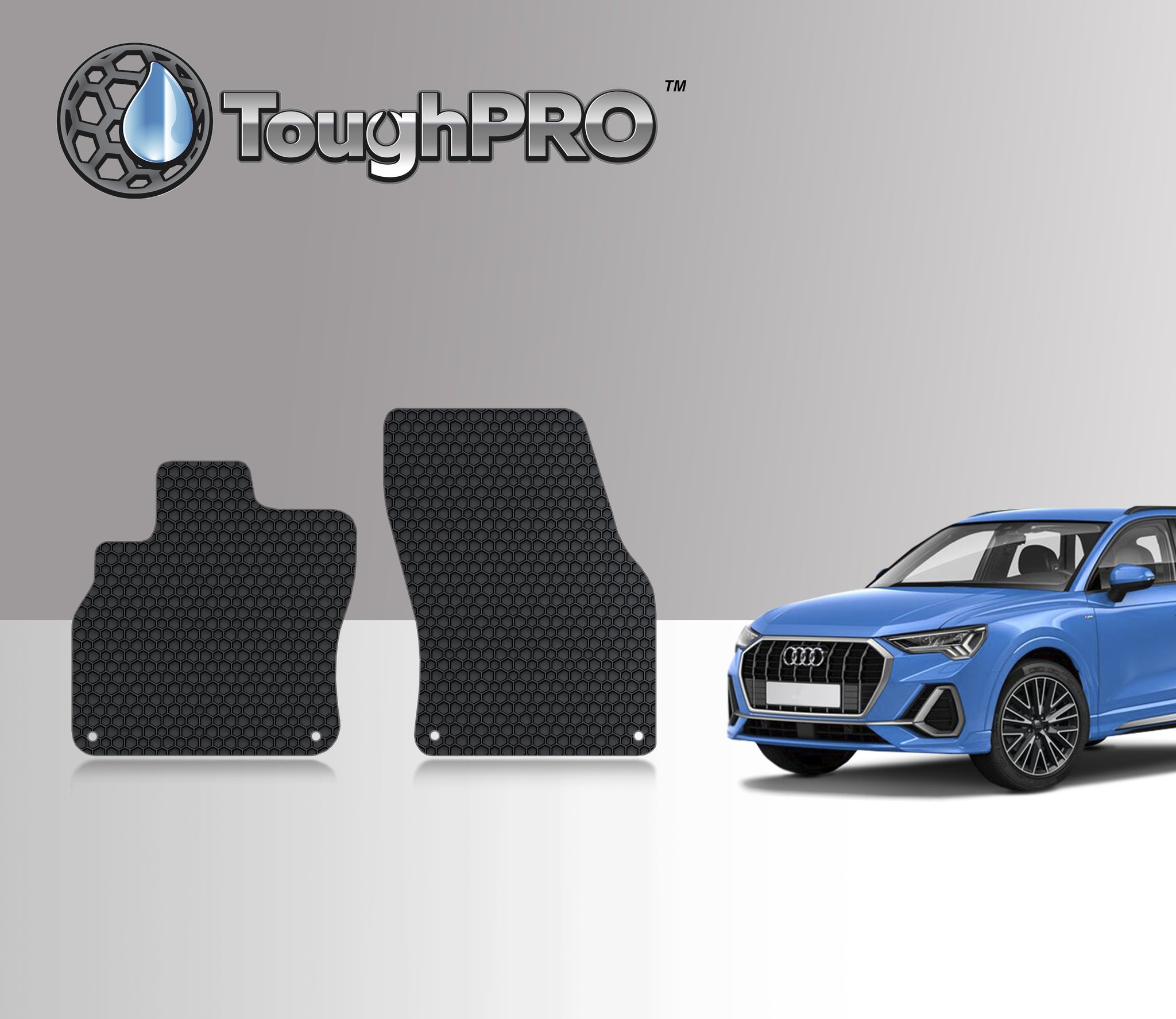 ToughPRO Floor Mat Accessories Two Front Mats Compatible with 2020 Audi