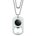 thumbnail image 1 of Black Octopus in the Abyss Military Dog Tag Bottle Opener Pendant, 1 of 3