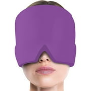 Headache Relief Hat, Ice Cap for Migraines Tension Sinus Headache Relief, Snugly Fit for Head Ice Pack Cap with Gel Ice for Headache Migraine Relief, Compressed Therapy Headache Relief Cap