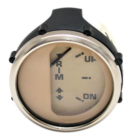 Faria Boat Outboard Trim Gauge GP4458A | Euro Beige OMC Suzuki Evinrude