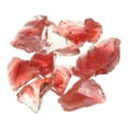 thumbnail image 1 of Uxcell Fire Glass for Fire Pit, 1.18"-1.97" High Luster Reflective Glass Rocks, Pink, 1 of 5