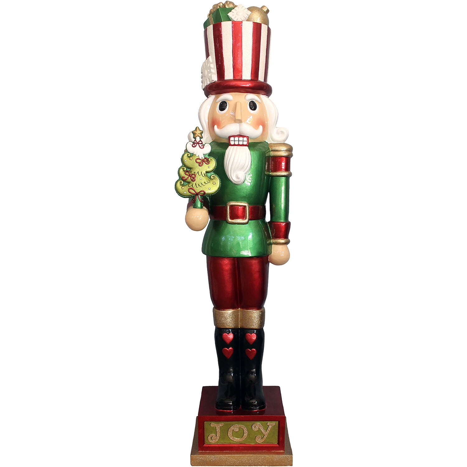 Fraser Hill Farm Indoor/Outdoor Oversized Christmas Decor, 4Ft. Candy