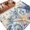 Beige Blue, variant on Area Rug for Living Room, Blue Starfish Coastal Non-Slip Indoor Large Carpet for Bedroom/Dining Room, Eucalyptus Summer Nautical Shell Washable Low-Profile Rectangle Floor Runner Rugs - 4 x 6 Ft