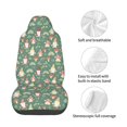 thumbnail image 4 of Fotbe Mushrooms Gnome Funda para Asiento de Auto con Estampado – Impermeable y Antisudor – Ajuste Universal, Lavable a Máquina, Antideslizante (1 Pieza), 4 of 5