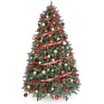 thumbnail image 3 of OasisCraft Pre-lit Christmas Tree 7ft Premium Hinged Blue Spruce Artificial Christmas Tree with 650 LED Lights, Full Xmas Tree, 3 of 9