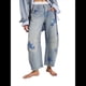 thumbnail image 2 of Vaqueros Rectos, Holgados, Informales, de Tiro Medio y Pierna para Mujer, Estilo Boyfriend Y2K, Pantalones Cortos de Mezclilla Pentagrama Azul S, 2 of 7