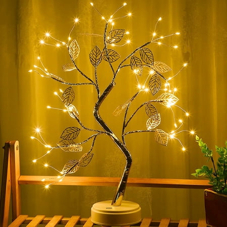 

WindC LED Night Light Mini Copper Wire Tree Garland Lamp for Home Kids Bedroom Decor