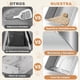 thumbnail image 5 of Arenero para Gato Inoxidable, Caja de Arena para Gatos con Lado Alto de Metal, Arenero para Gato Grande para Interior, Inodoro para Gatos y Mascotas, Antiadherentes,Sin Olor (45 * 35 * 15cm), 5 of 7