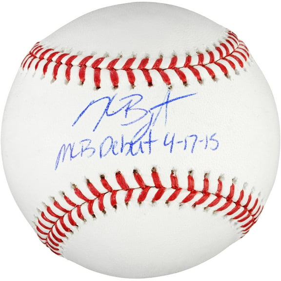 Kris Bryant Chicago Cubs Autographed Baseball with MLB Debut Inscription - Fanatics Authentic Certified