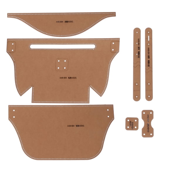 HONMEET Brown Kraft Paper Bag Template for Handcraft Enthusiasts, Simple Design for Crafting Projects